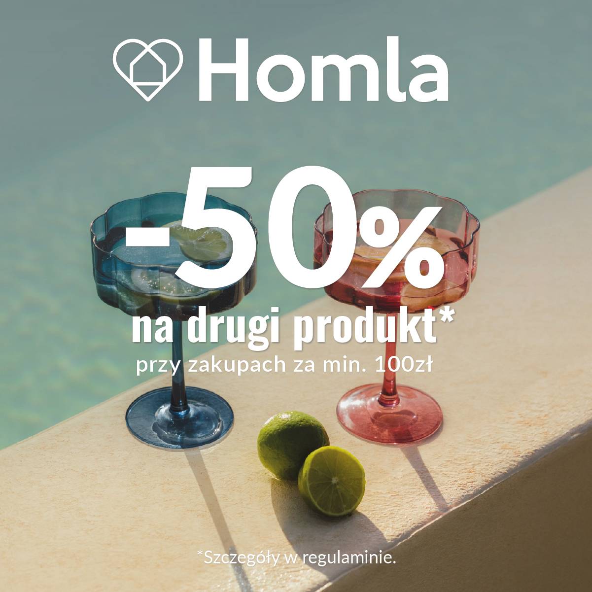 -50% na drugi produkt, przy zakupach za min. 100zł. >
